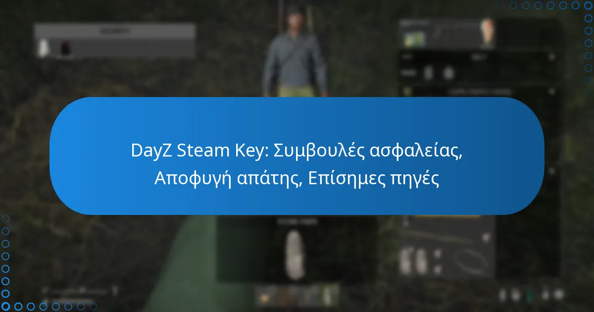 DayZ Steam Key: Συμβουλές ασφαλείας, Αποφυγή απάτης, Επίσημες πηγές